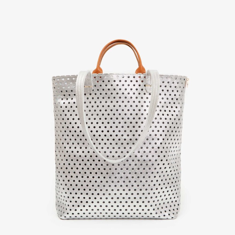 Clare V. Micheline Bag in Silver